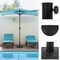 Pure Garden 32lbs Half Umbrella Base, Black 50-LG1356 - alternate 5